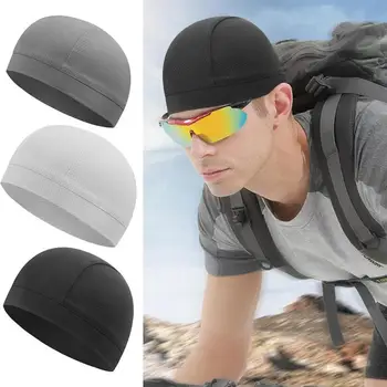 Охлаждающие тюбетейки Влагоотводящие головные уборы для мужчин Дышащие летние велосипедные кепки для мужчин под касками Солнцезащитный крем